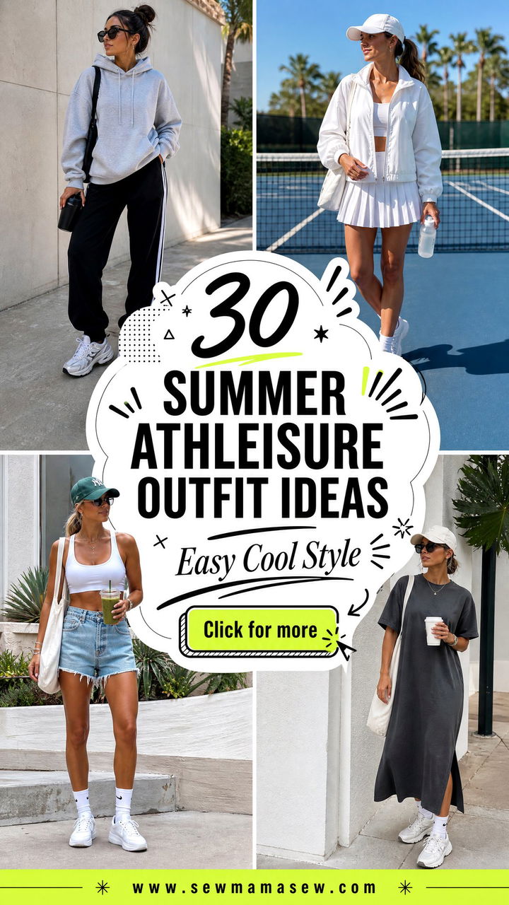 30 Summer Athleisure Outfit Ideas For Easy Cool Style - 30 Summer Athleisure Outfit Ideas For Easy Cool Style