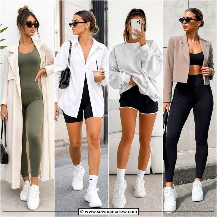 30 Summer Athleisure Outfits For Comfy Street Style