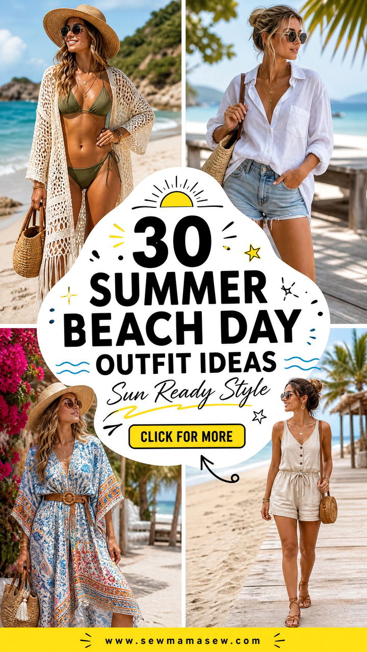 30 Summer Beach Day Outfit Ideas For Sun-Ready Style - 30 Summer Beach Day Outfit Ideas For Sun-Ready Style