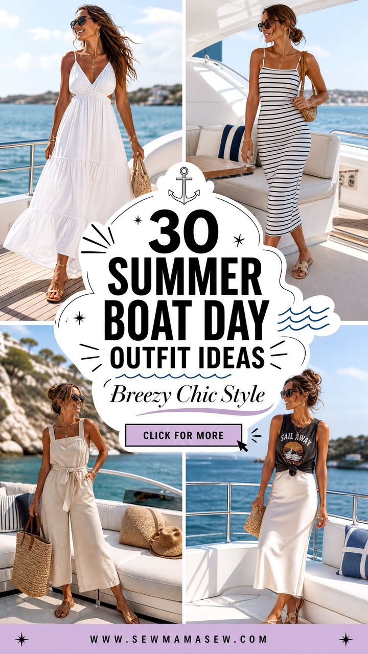30 Summer Boat Day Outfit Ideas For Breezy Chic Style - 30 Summer Boat Day Outfit Ideas For Breezy Chic Style