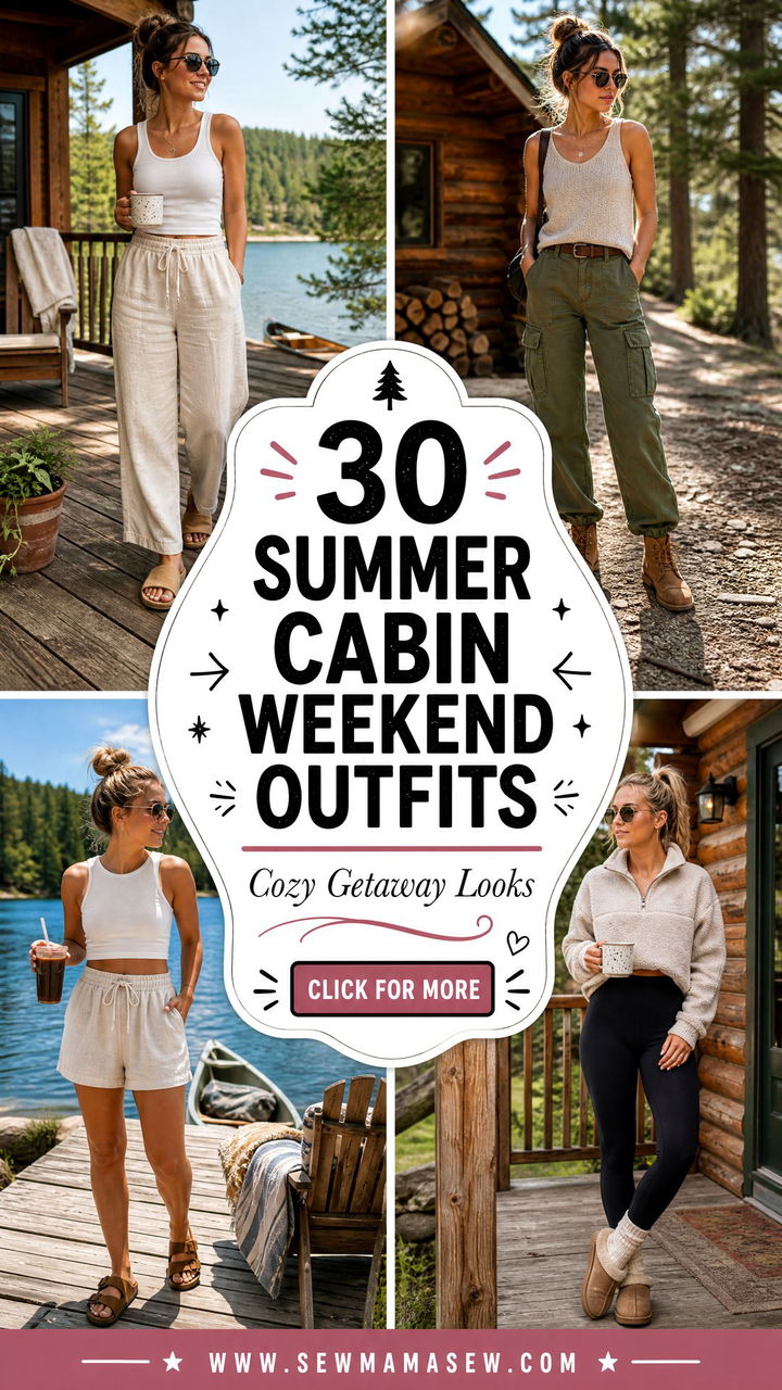 30 Summer Cabin Weekend Outfits For Cozy Getaways - 30 Summer Cabin Weekend Outfits For Cozy Getaways
