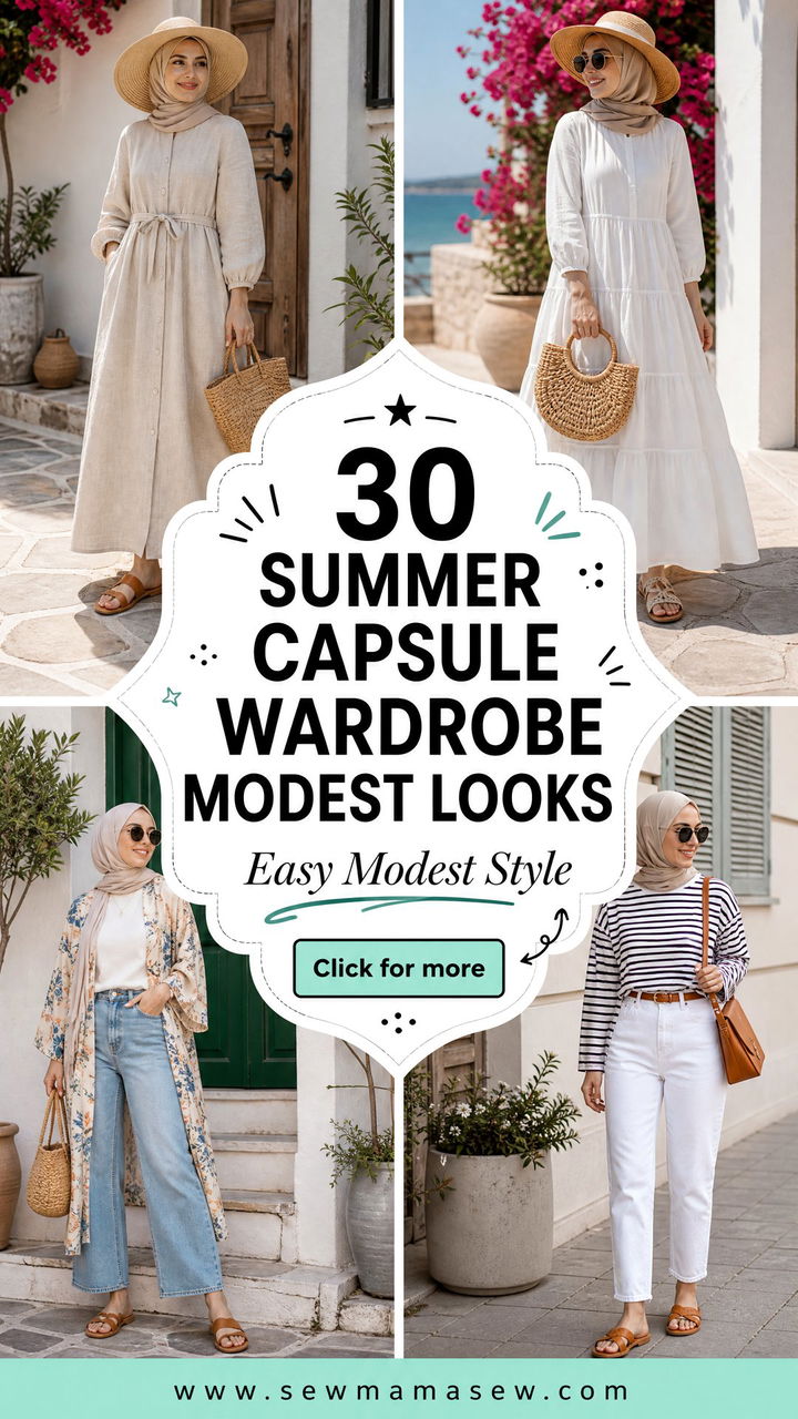 30 Summer Capsule Wardrobe Modest Looks for Easy Style - 30 Summer Capsule Wardrobe Modest Looks for Easy Style