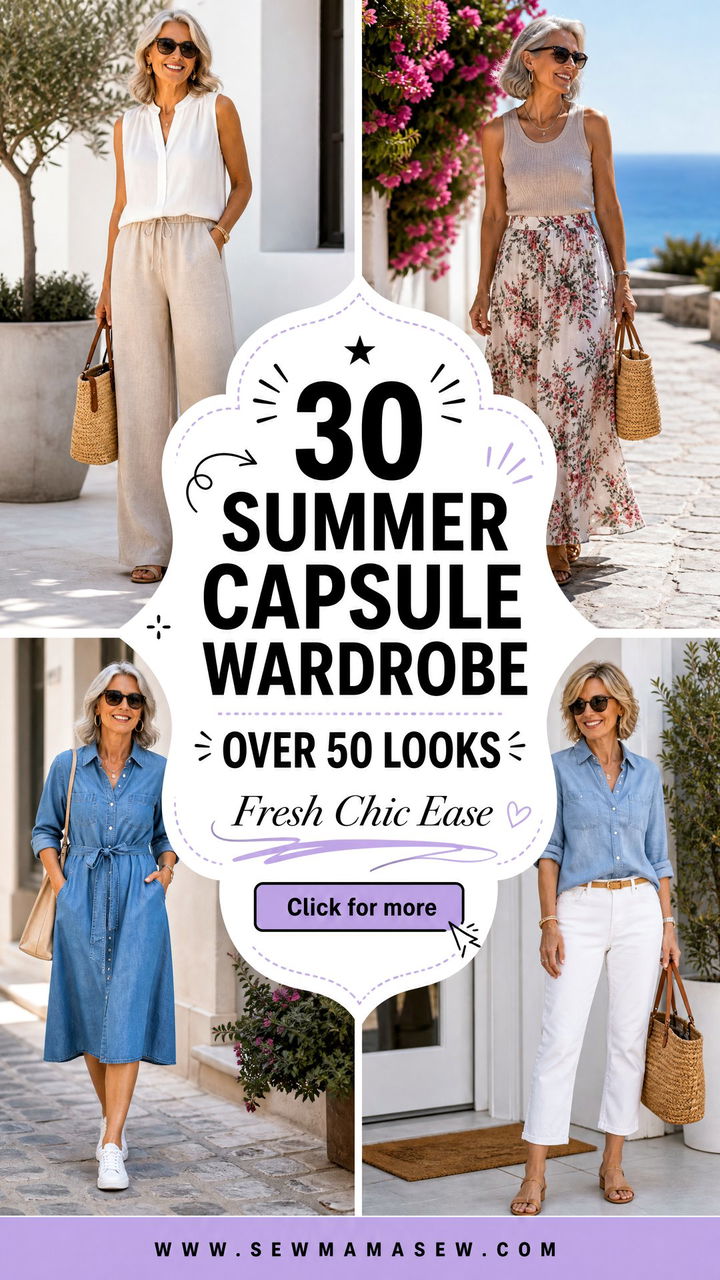 30 Summer Capsule Wardrobe Over 50 Looks That Feel Fresh - 30 Summer Capsule Wardrobe Over 50 Looks That Feel Fresh