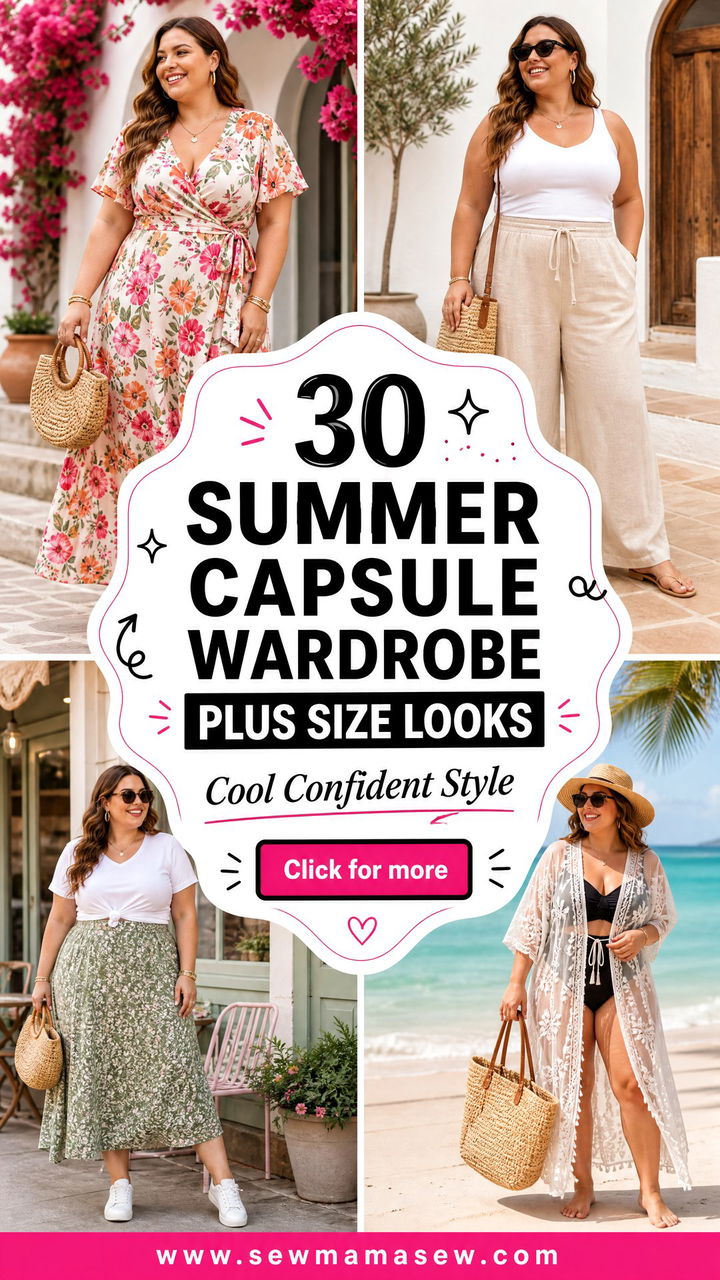 30 Summer Capsule Wardrobe Plus Size Looks for Cool Confidence - 30 Summer Capsule Wardrobe Plus Size Looks for Cool Confidence