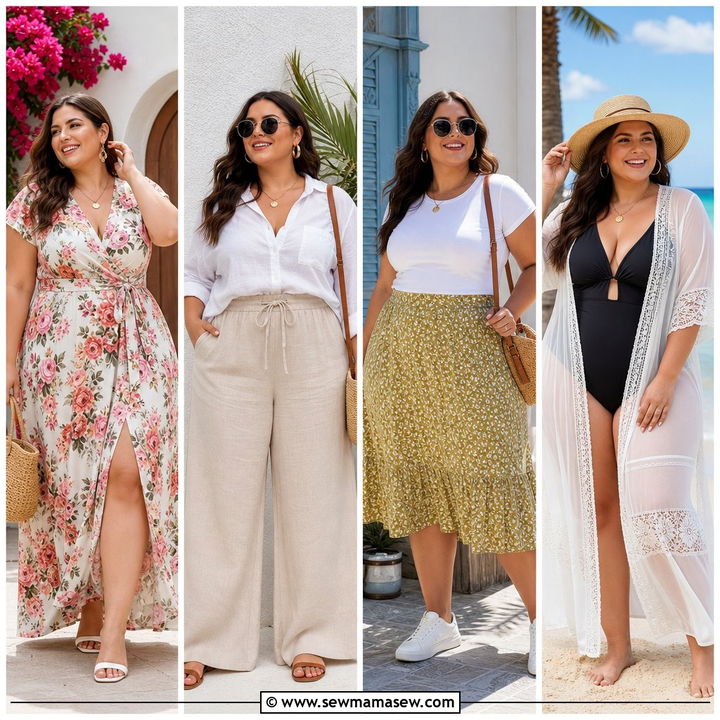 30 Summer Capsule Wardrobe Plus Size Looks for Cool Confidence