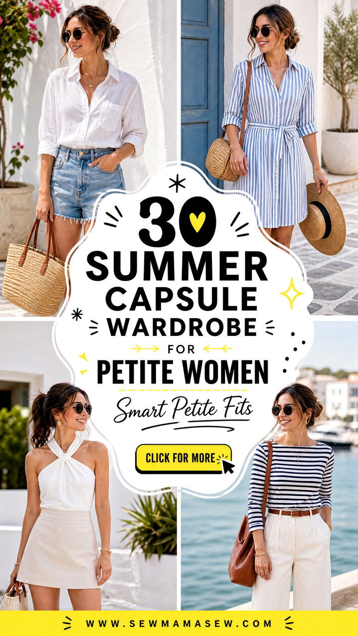 30 Summer Capsule Wardrobe for Petite Women Smart Fits - 30 Summer Capsule Wardrobe for Petite Women: Smart Fits
