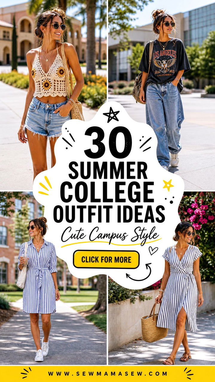 30 Summer College Outfit Ideas Cute Campus Looks For Class - 30 Summer College Outfit Ideas: Cute Campus Looks For Class