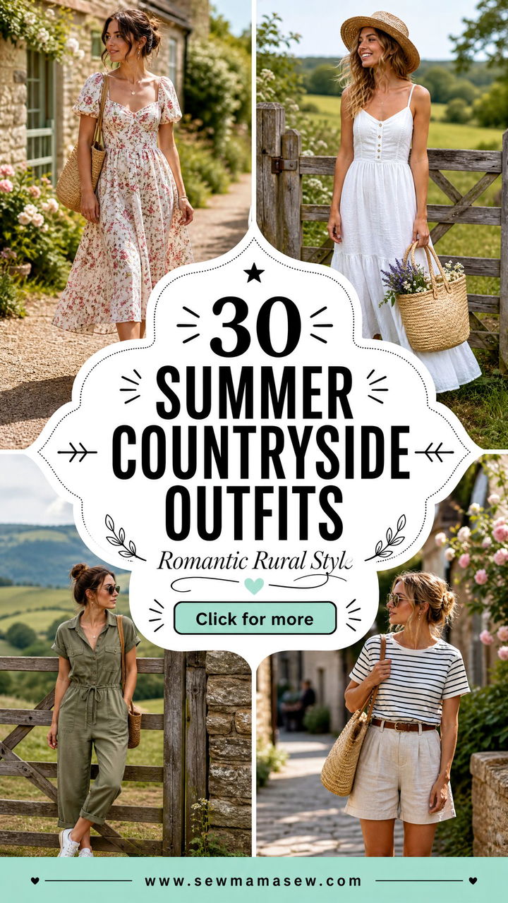 30 Summer Countryside Outfits Romantic Rural Looks To Wear - 30 Summer Countryside Outfits: Romantic Rural Looks To Wear