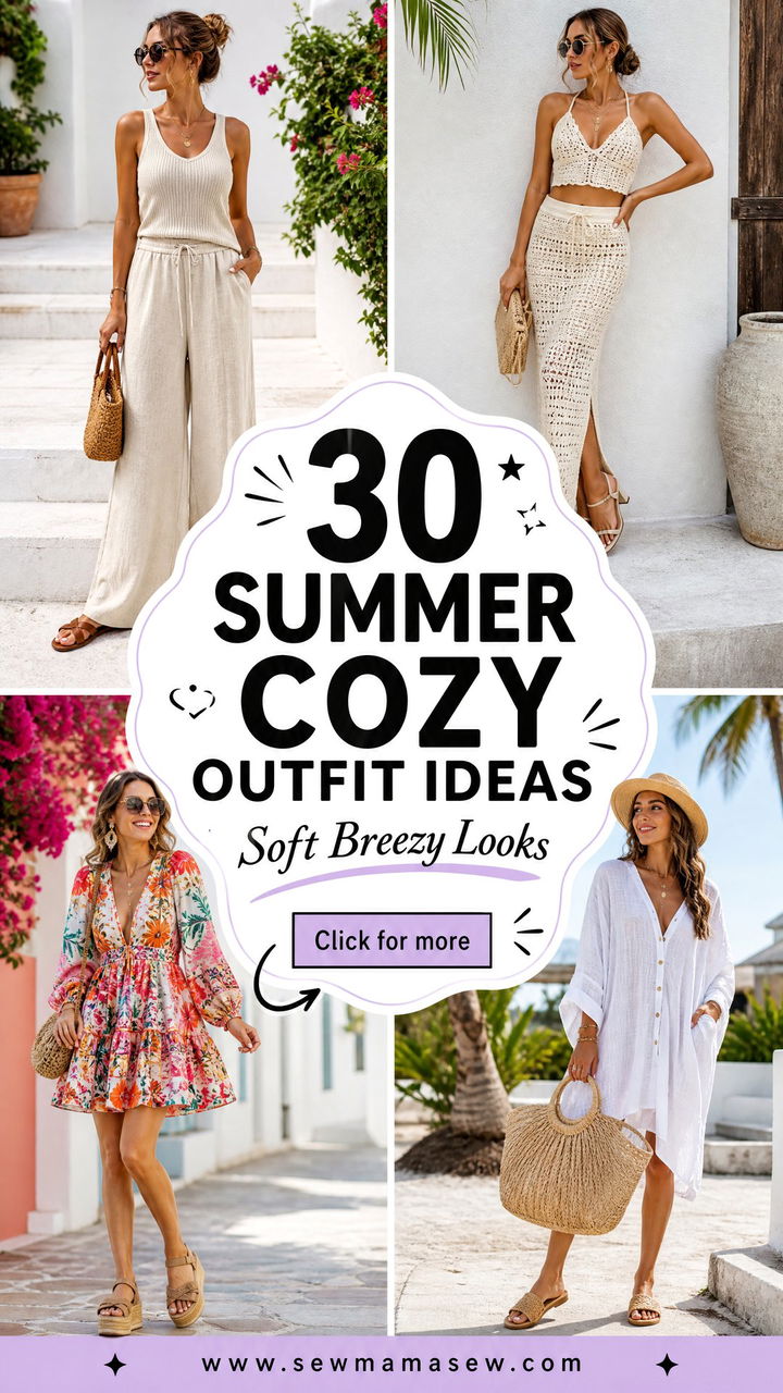 30 Summer Cozy Outfit Ideas Soft Looks For Breezy Days - 30 Summer Cozy Outfit Ideas: Soft Looks For Breezy Days