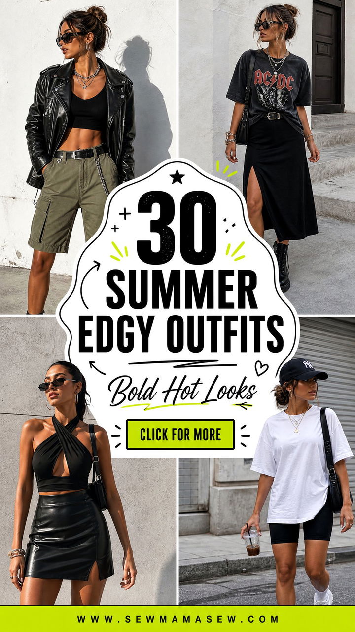 30 Summer Edgy Outfits Bold Looks For Hot Days And Nights - 30 Summer Edgy Outfits: Bold Looks For Hot Days And Nights