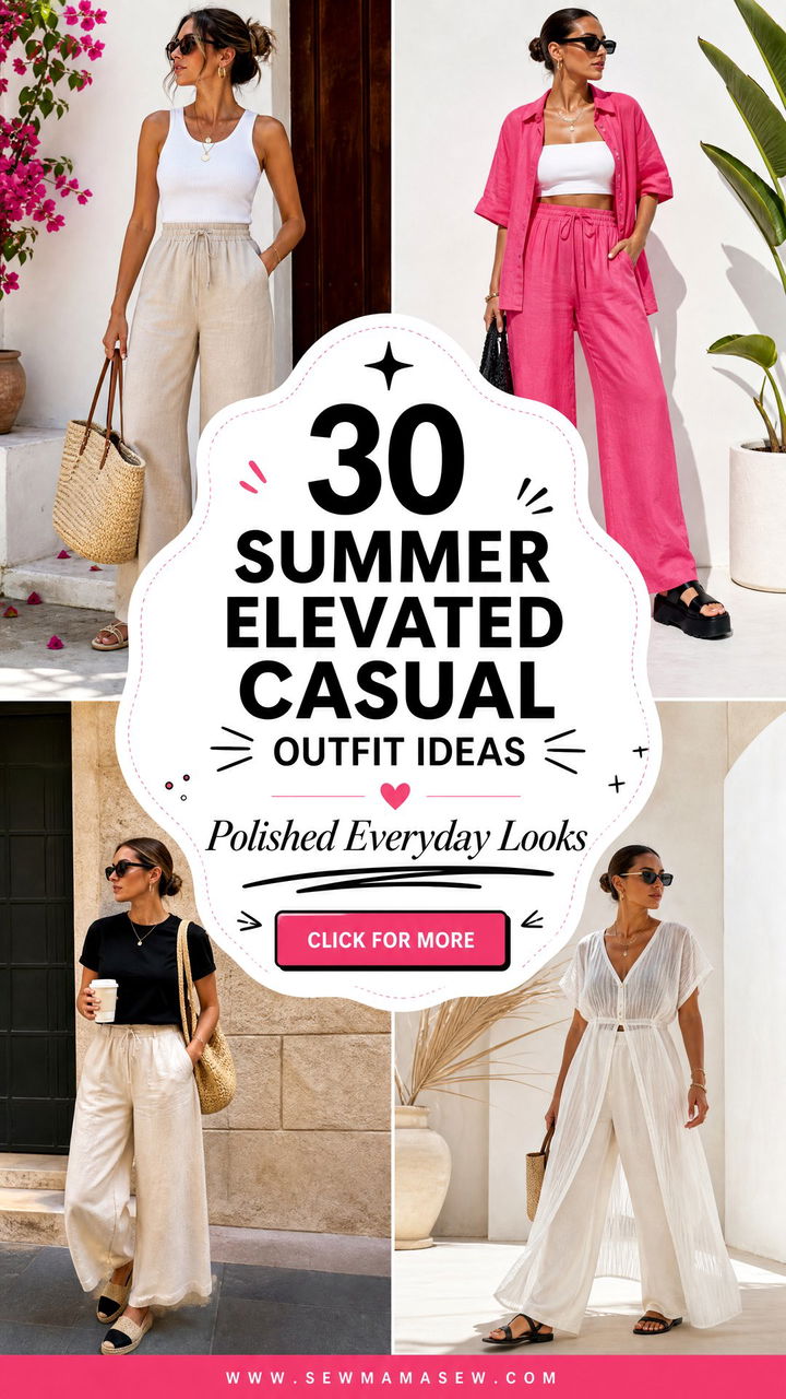 30 Summer Elevated Casual Outfit Ideas Polished Looks - 30 Summer Elevated Casual Outfit Ideas: Polished Looks