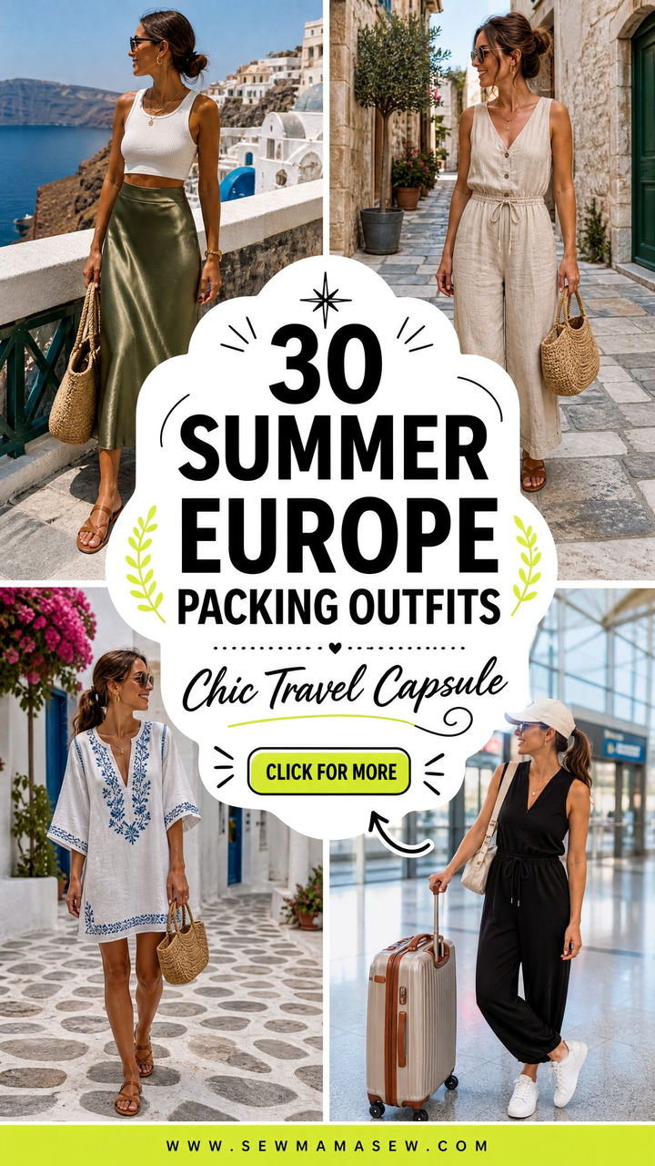 30 Summer Europe Packing Outfits Chic Travel Capsule - 30 Summer Europe Packing Outfits: Chic Travel Capsule