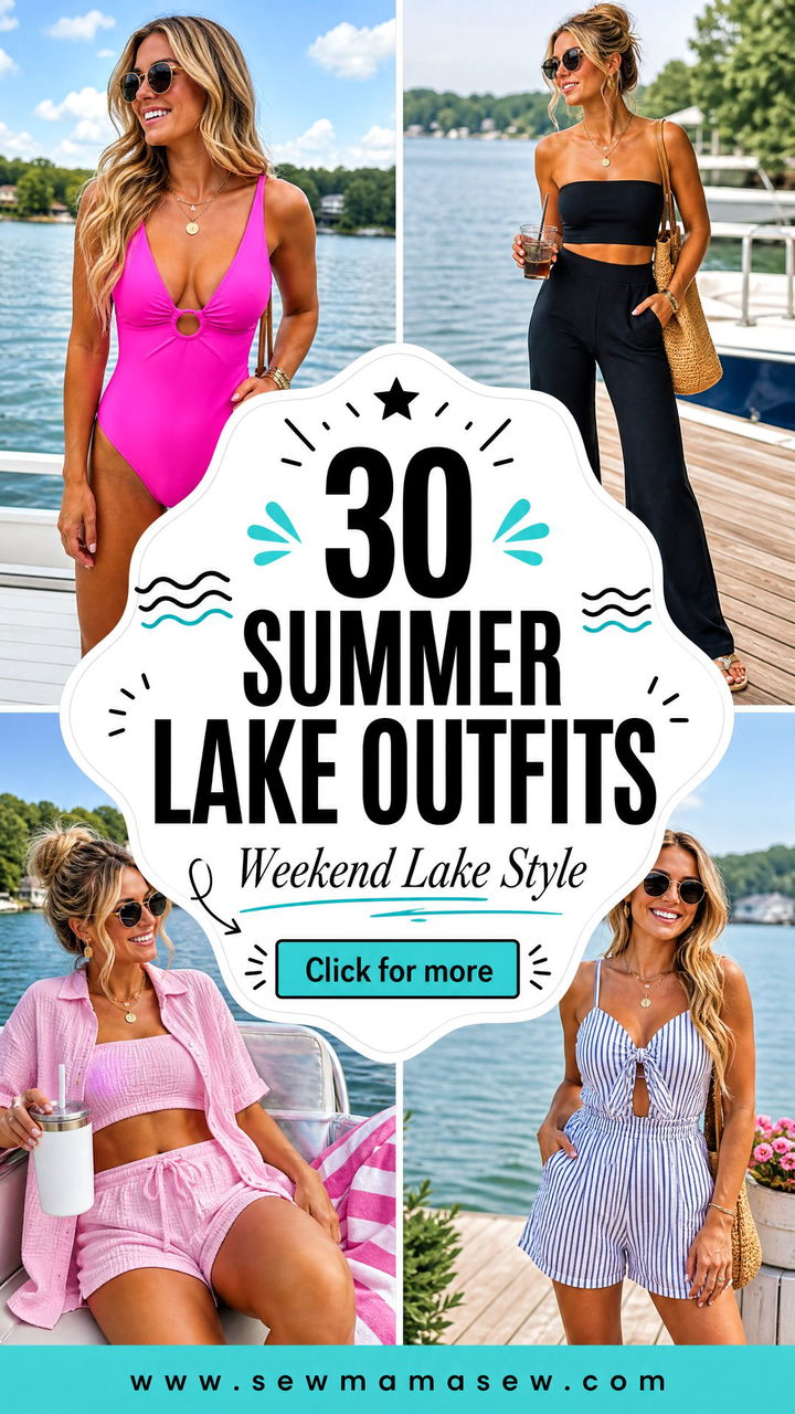 30 Summer Lake Outfits for Easy Weekend Getaways - 30 Summer Lake Outfits for Easy Weekend Getaways