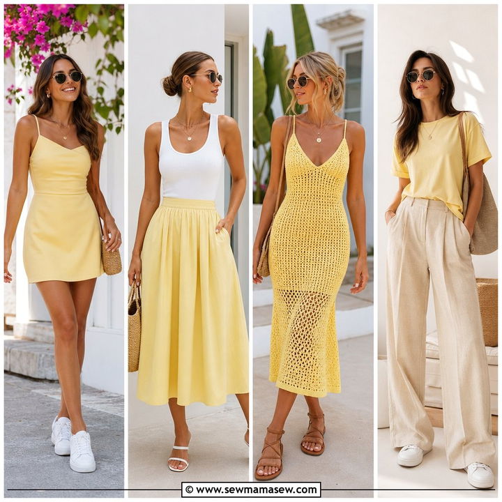 30 Summer Lemon Yellow Outfit Ideas for Sunny Style