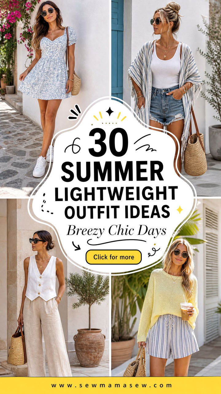 30 Summer Lightweight Outfit Ideas for Breezy Style - 30 Summer Lightweight Outfit Ideas for Breezy Style