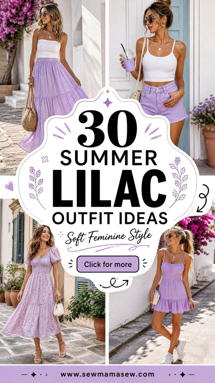 30 Summer Lilac Outfit Ideas for Soft Feminine Style - 30 Summer Lilac Outfit Ideas for Soft Feminine Style