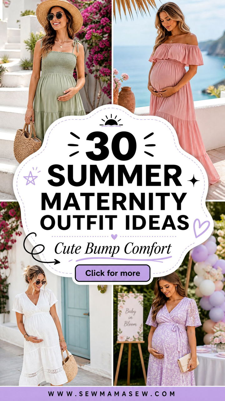 30 Summer Maternity Outfit Ideas for Cute Comfort - 30 Summer Maternity Outfit Ideas for Cute Comfort