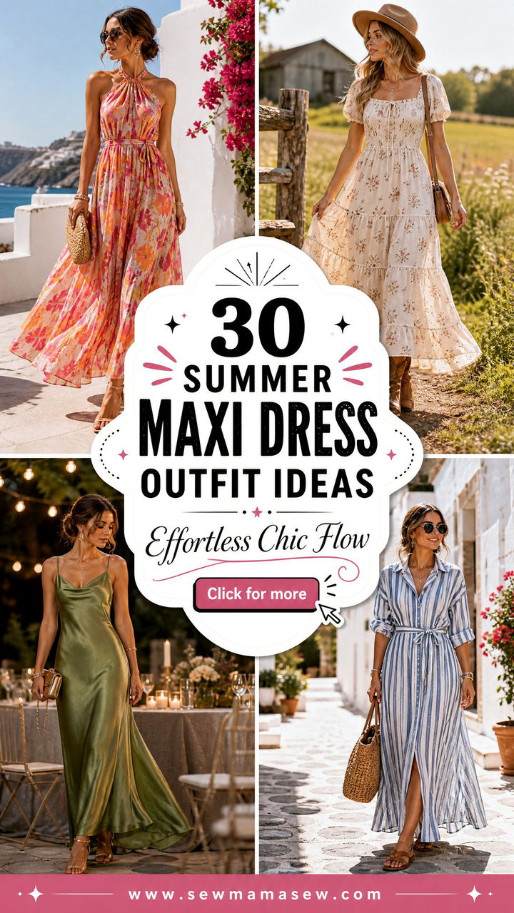 30 Summer Maxi Dress Outfit Ideas for Effortless Chic - 30 Summer Maxi Dress Outfit Ideas for Effortless Chic