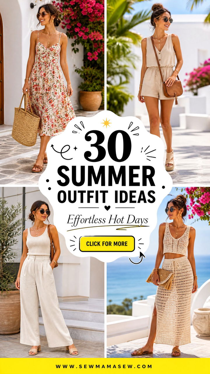 30 Summer Outfit Ideas Inspo for Effortless Hot Days Ahead - 30 Summer Outfit Ideas Inspo for Effortless Hot Days Ahead