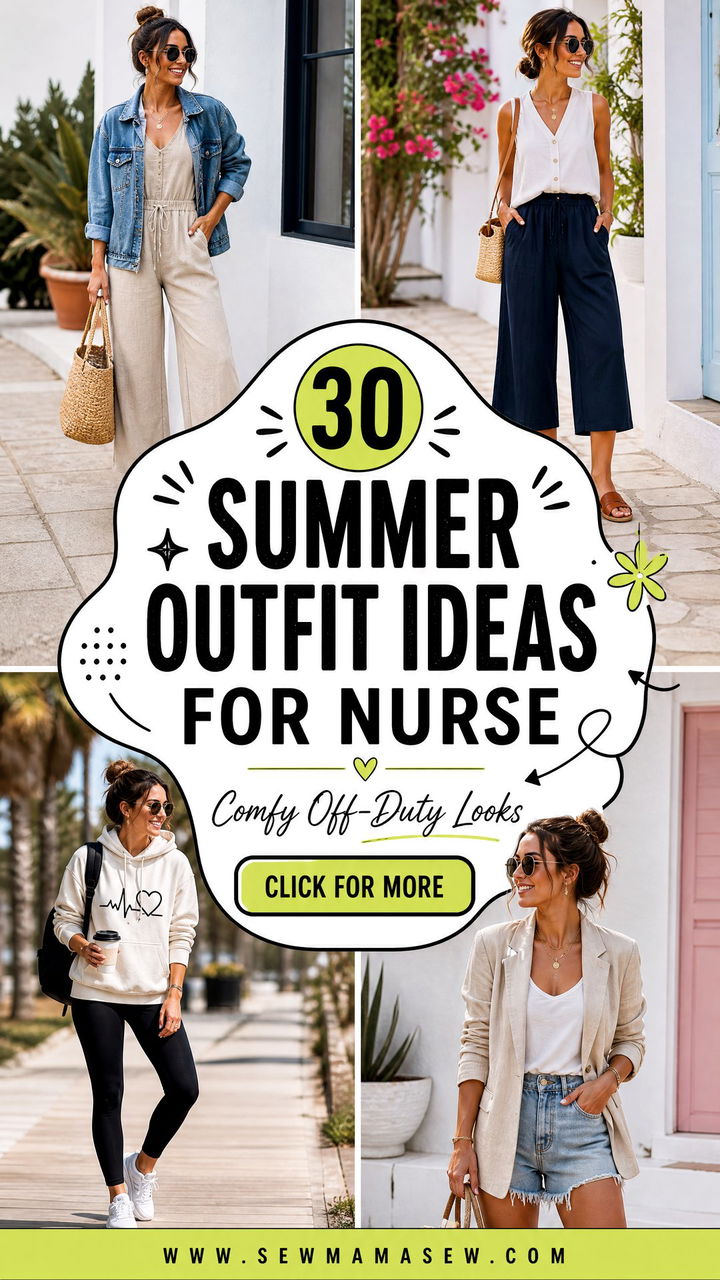 30 Summer Outfit Ideas for Nurse Comfy Off-Duty Looks - 30 Summer Outfit Ideas for Nurse: Comfy Off-Duty Looks