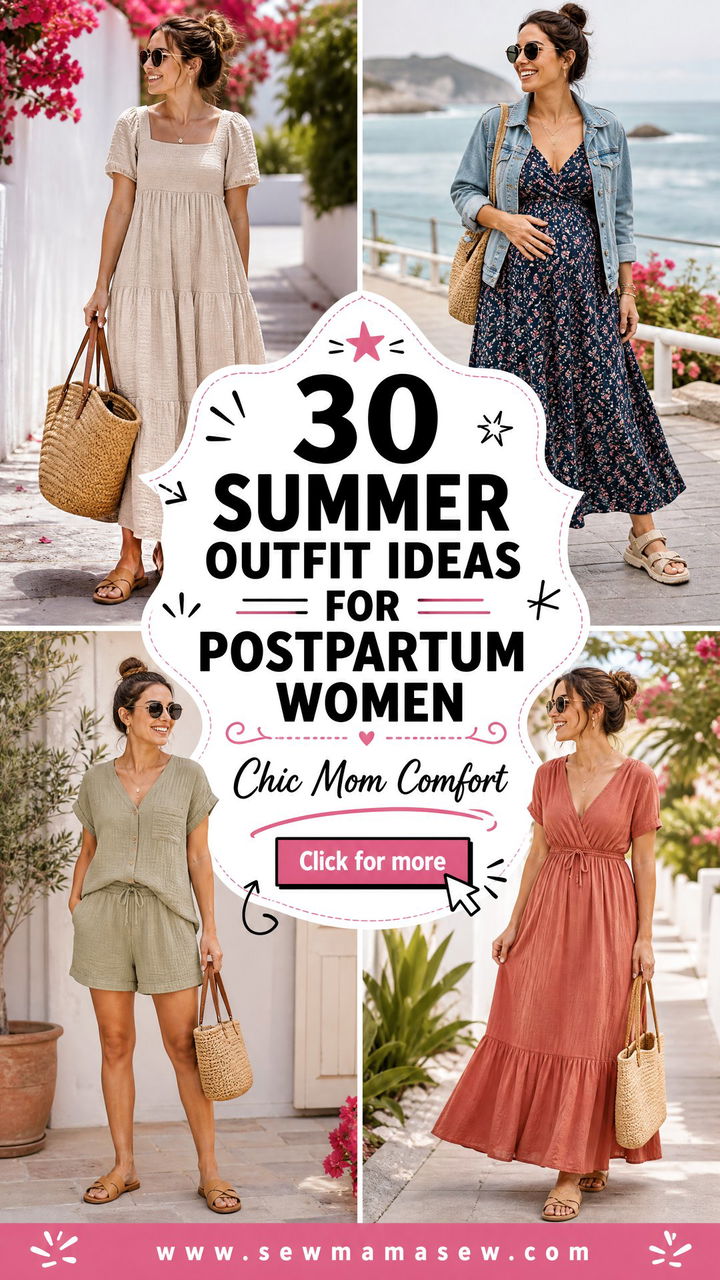30 Summer Outfit Ideas for Postpartum Women to Feel Chic - 30 Summer Outfit Ideas for Postpartum Women to Feel Chic