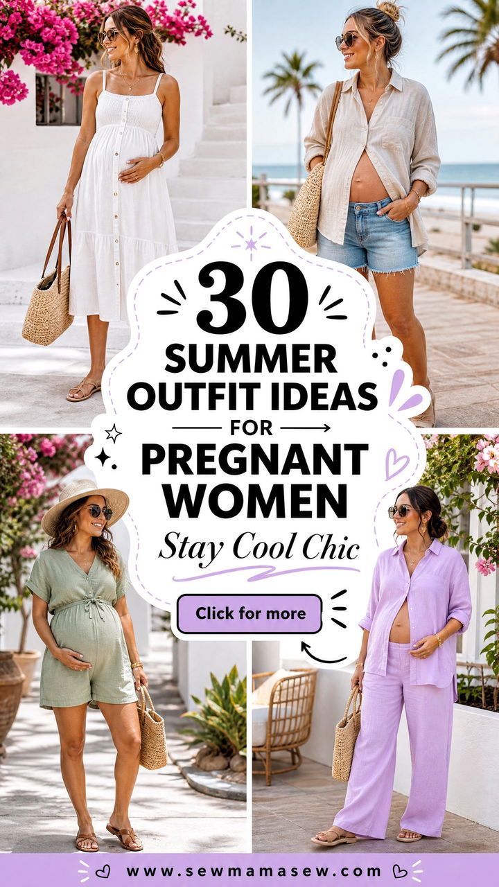 30 Summer Outfit Ideas for Pregnant Women to Stay Cool - 30 Summer Outfit Ideas for Pregnant Women to Stay Cool