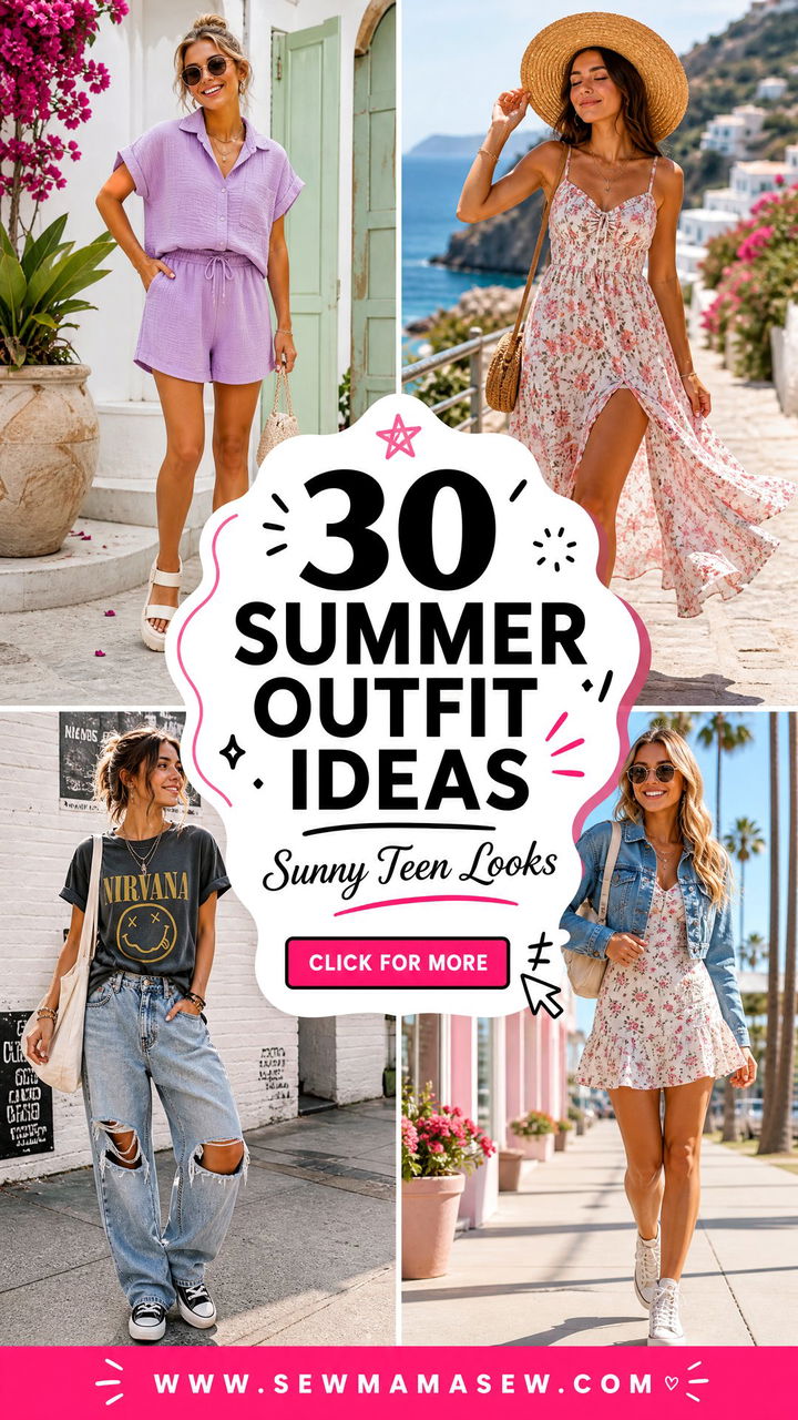 30 Summer Outfit Ideas for Teens to Try on Sunny Days - 30 Summer Outfit Ideas for Teens to Try on Sunny Days