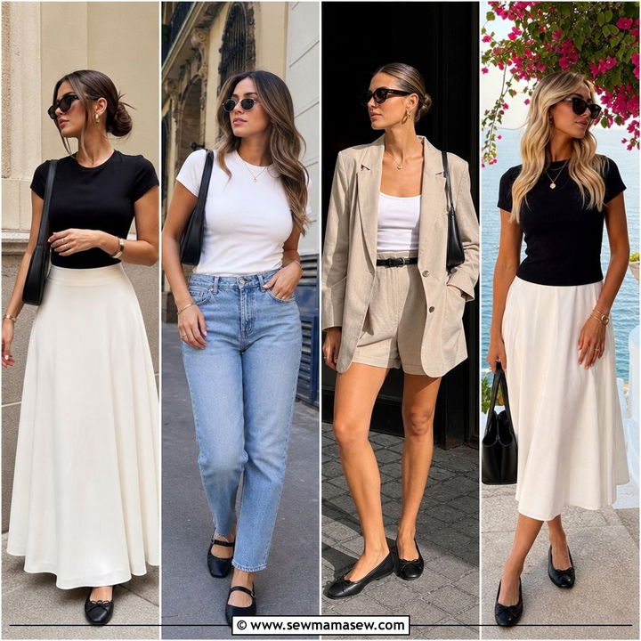 30 Summer Outfits With Ballet Flats: Chic Easy Looks