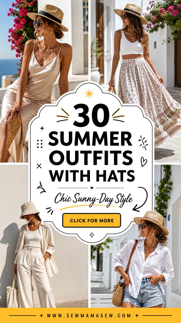 30 Summer Outfits With Hats for Chic Sunny-Day Style - 30 Summer Outfits With Hats for Chic Sunny-Day Style