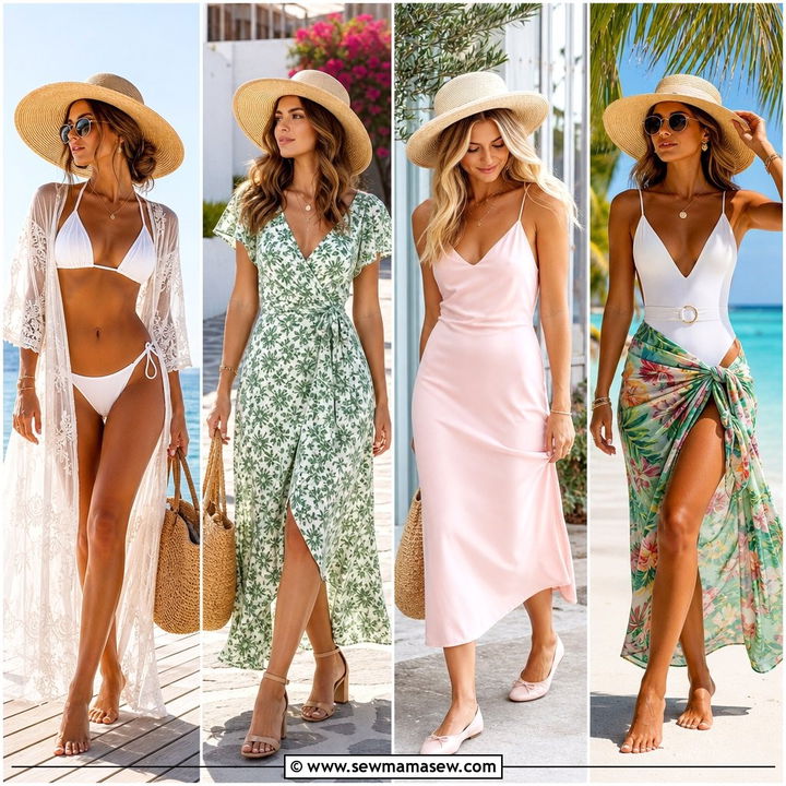 30 Summer Outfits With Straw Hat: Breezy Vacation Looks