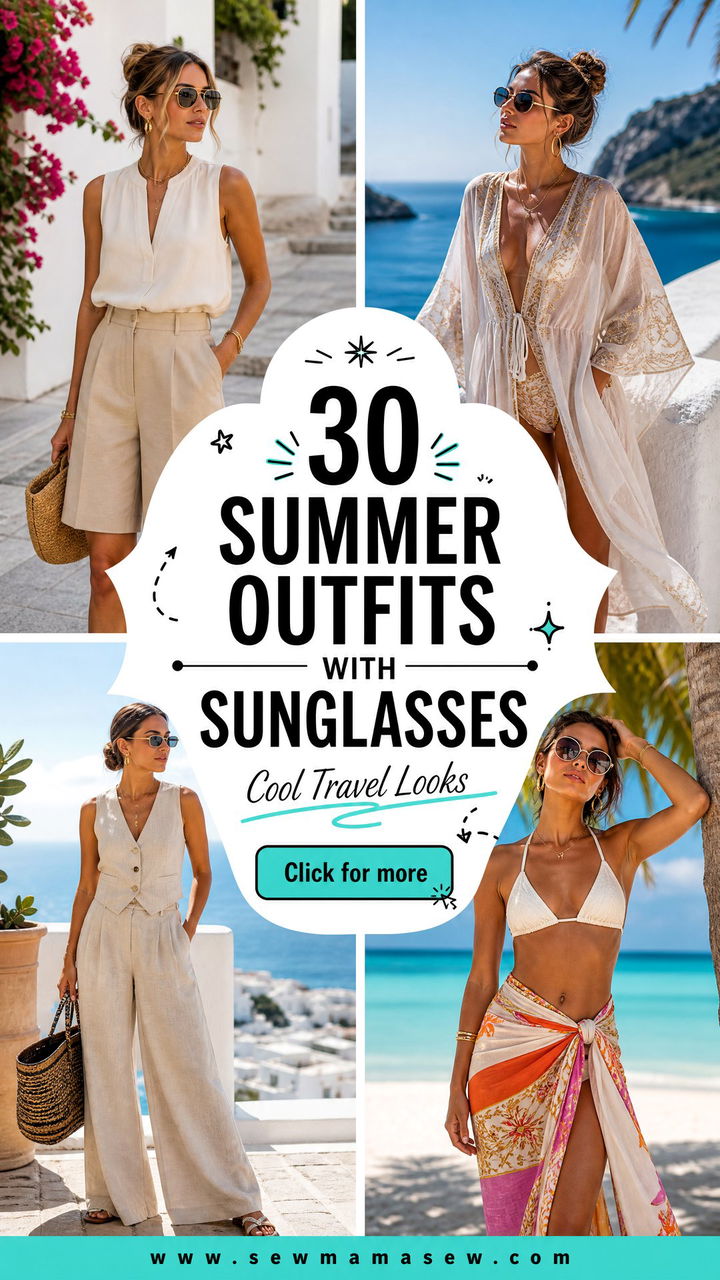 30 Summer Outfits With Sunglasses Cool Looks For Travel - 30 Summer Outfits With Sunglasses: Cool Looks For Travel