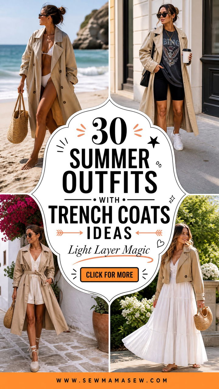 30 Summer Outfits With Trench Coats Light Layering Ideas - 30 Summer Outfits With Trench Coats: Light Layering Ideas