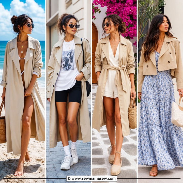 30 Summer Outfits With Trench Coats: Light Layering Ideas