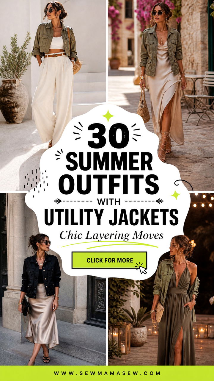 30 Summer Outfits With Utility Jackets For Chic Layering - 30 Summer Outfits With Utility Jackets For Chic Layering