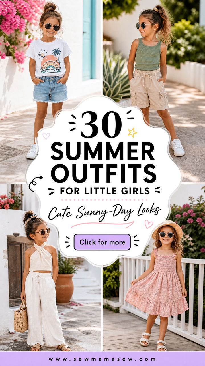 30 Summer Outfits for Little Girls Cute Sunny-Day Looks - 30 Summer Outfits for Little Girls: Cute Sunny-Day Looks