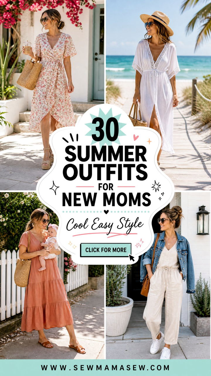 30 Summer Outfits for New Moms That Feel Cool and Easy - 30 Summer Outfits for New Moms That Feel Cool and Easy