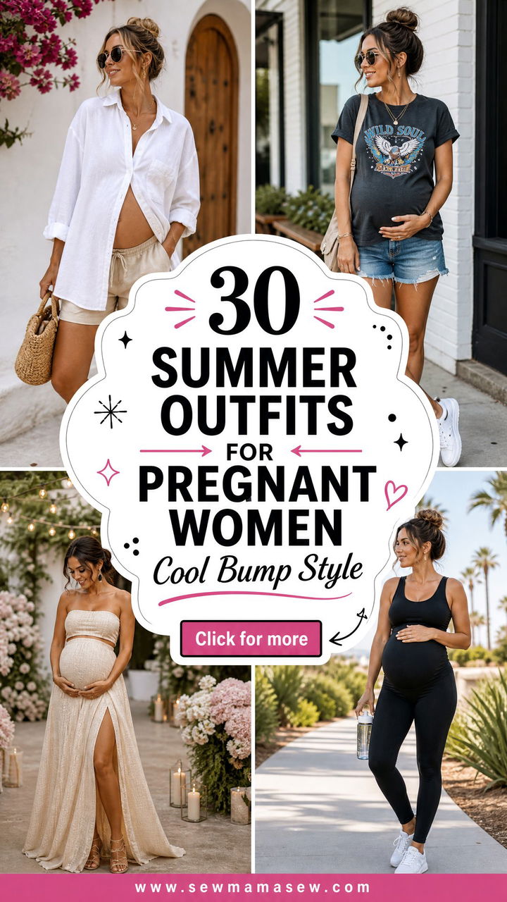 30 Summer Outfits for Pregnant Women Cool Bump Style - 30 Summer Outfits for Pregnant Women: Cool Bump Style
