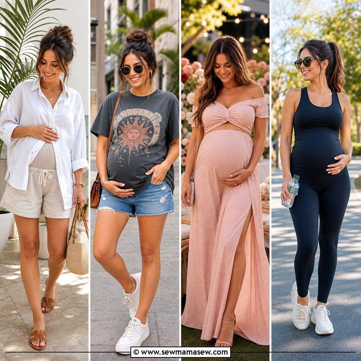 30 Summer Outfits for Pregnant Women: Cool Bump Style