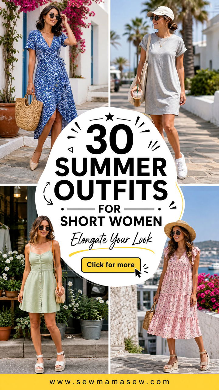 30 Summer Outfits for Short Women That Elongate Your Look - 30 Summer Outfits for Short Women That Elongate Your Look