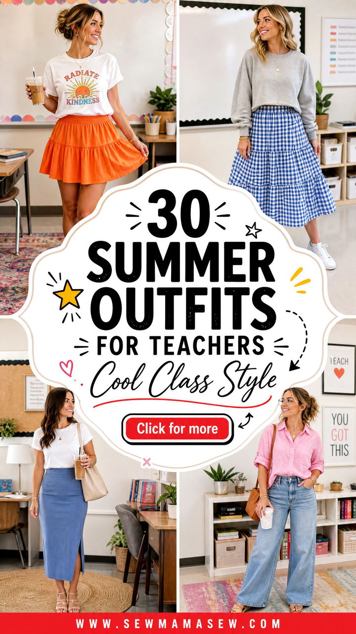 30 Summer Outfits for Teachers to Stay Cool in Class All Day - 30 Summer Outfits for Teachers to Stay Cool in Class All Day
