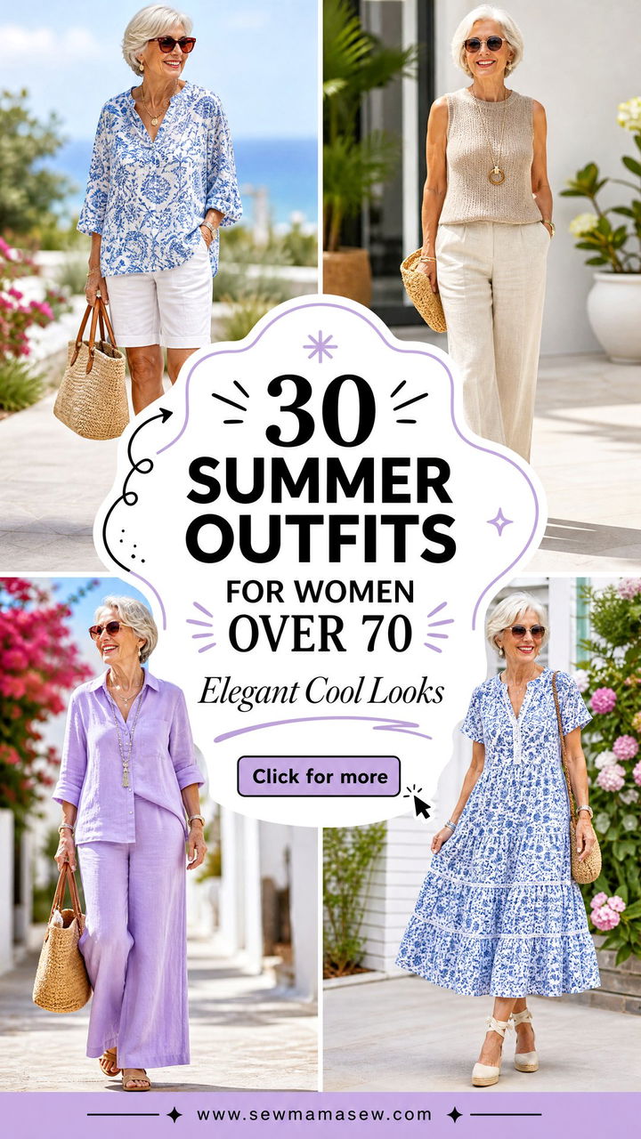 30 Summer Outfits for Women Over 70 Elegant Cool Looks - 30 Summer Outfits for Women Over 70: Elegant Cool Looks