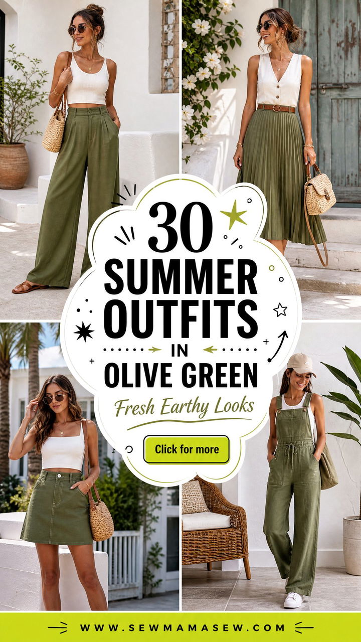 30 Summer Outfits in Olive Green Fresh Earthy Looks - 30 Summer Outfits in Olive Green: Fresh Earthy Looks