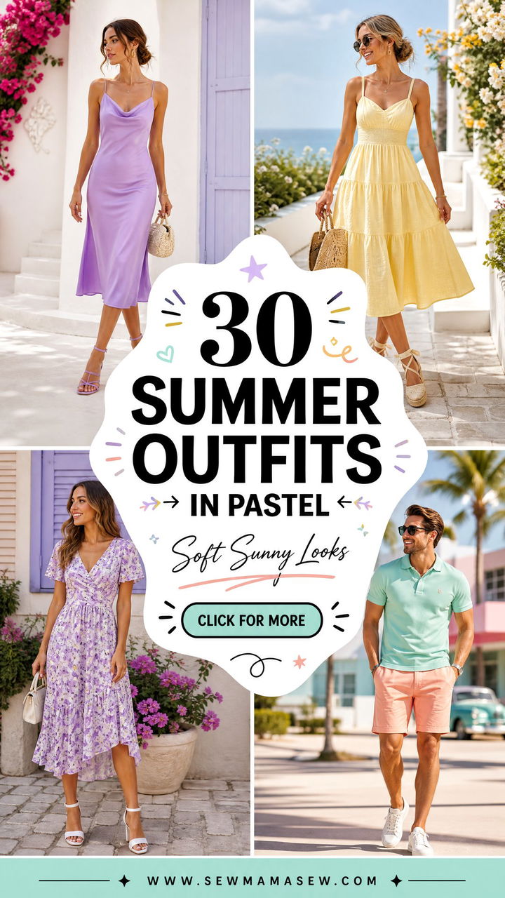 30 Summer Outfits in Pastel Soft Looks for Sunny Days - 30 Summer Outfits in Pastel: Soft Looks for Sunny Days