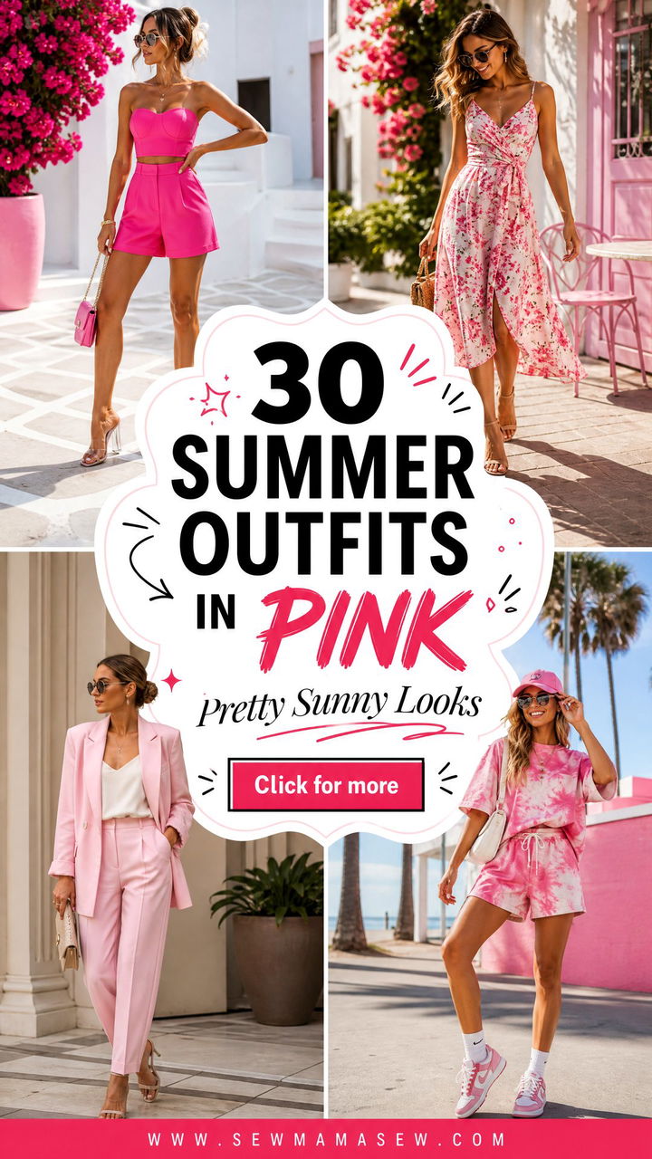 30 Summer Outfits in Pink Pretty Looks for Sunny Days - 30 Summer Outfits in Pink: Pretty Looks for Sunny Days