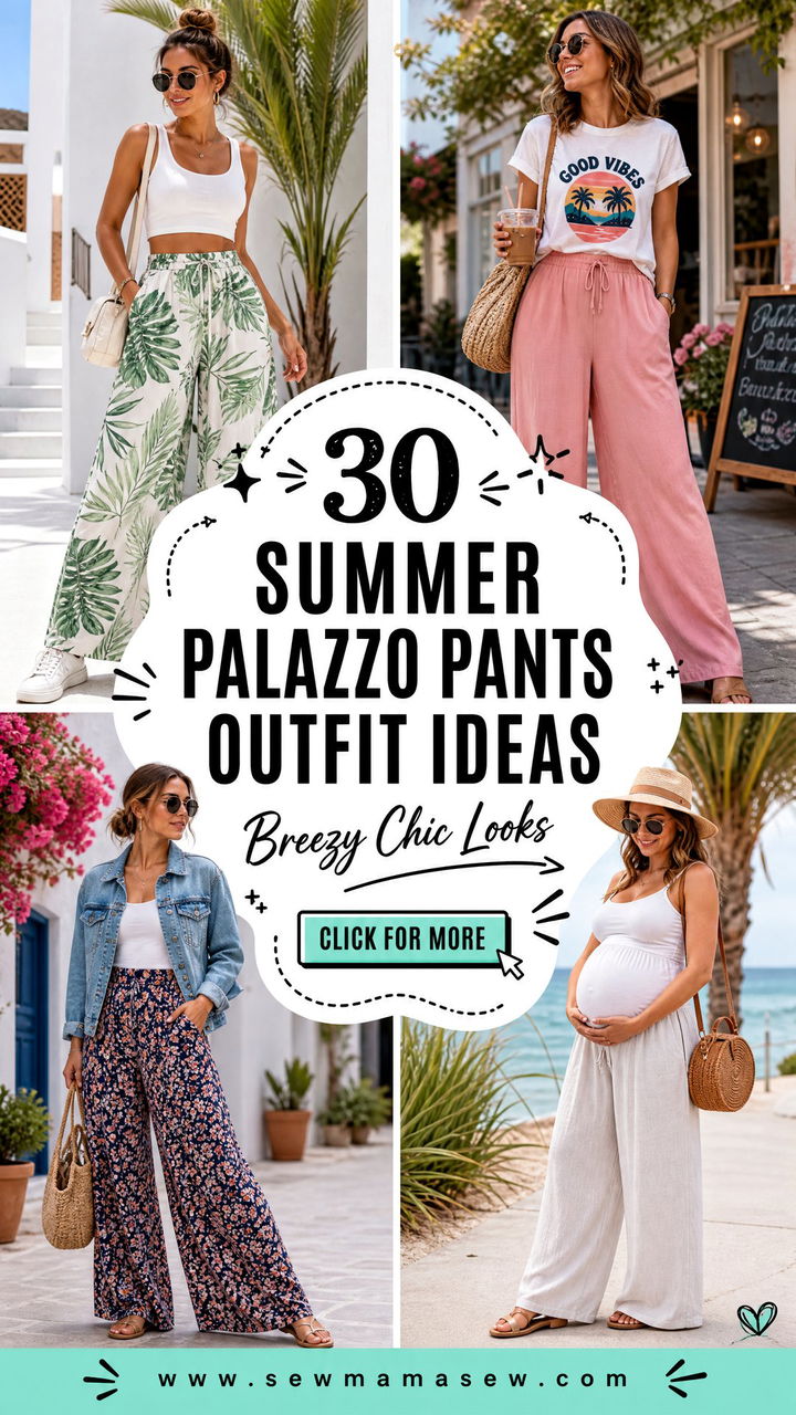30 Summer Palazzo Pants Outfit Ideas for Breezy Chic Looks - 30 Summer Palazzo Pants Outfit Ideas for Breezy Chic Looks