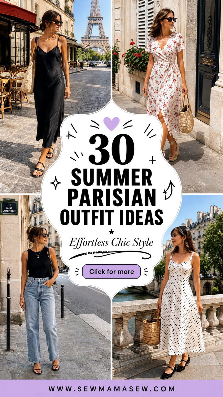 30 Summer Parisian Outfit Ideas for Effortless Chic Style - 30 Summer Parisian Outfit Ideas for Effortless Chic Style