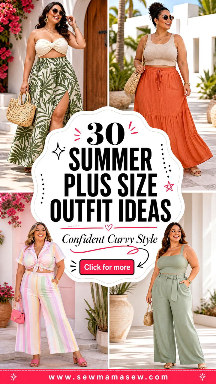 30 Summer Plus Size Outfit Ideas for Confident Curvy Style - 30 Summer Plus Size Outfit Ideas for Confident Curvy Style