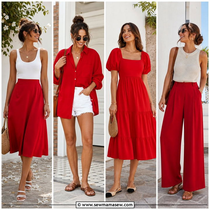 30 Summer Red Outfit Ideas for Bold Warm-Weather Style