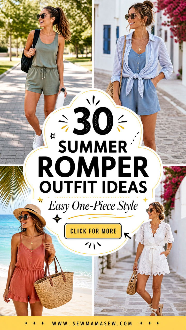 30 Summer Romper Outfit Ideas for Easy One-Piece Style - 30 Summer Romper Outfit Ideas for Easy One-Piece Style