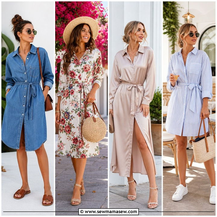 30 Summer Shirt Dress Outfit Ideas for Effortless Chic Days